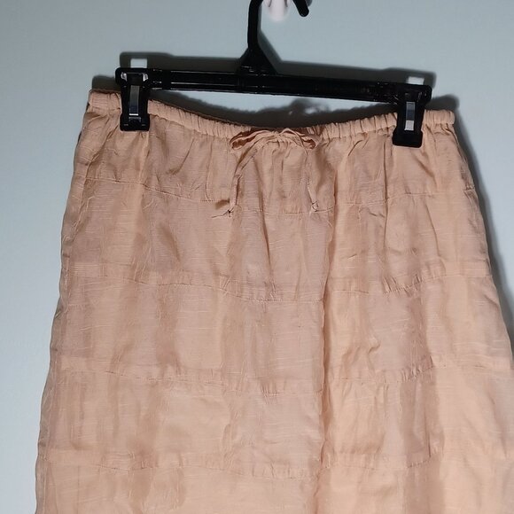 Susan Bristol Maxi Skirt Women Small Cream Tiered Cottagecore Festival Fairycore - Picture 2 of 8